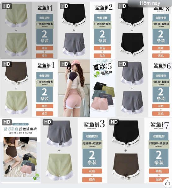 Quần short mặc trong váy – 71122(Chốt hàng: trước 24h ngày 06/3)