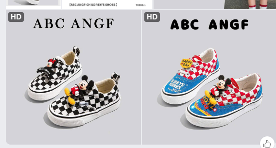 Giày canvas trẻ em ABC ANGF DIY – 71132(Chốt hàng: trước 24h ngày 06/3)