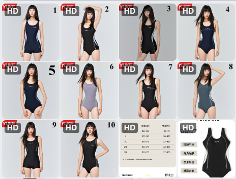 Bộ bơi liền thân Yuke –71134(Chốt hàng: trước 24h ngày 06/3)