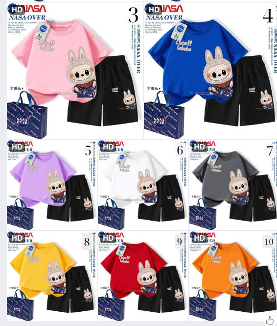 Bộ đồ NASA Labubu cho bé – 71140 (Chốt hàng: trước 24h ngày 06/3)