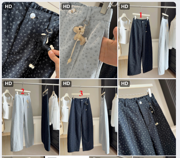 Quần ống rộng hoa nhí Anna– 72130(Chốt hàng: trước 24h ngày 02/4)