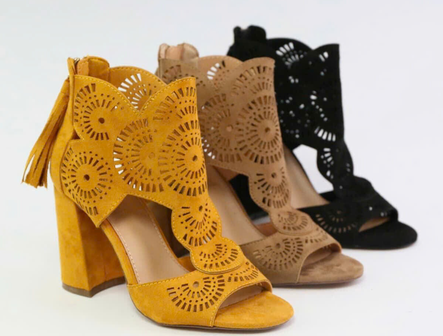 Sandal cao gót cutout – 72134(Chốt hàng: trước 24h ngày 02/4)