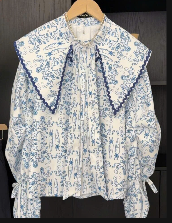 Áo sơ mi cổ búp bê nữ – 72138(Chốt hàng: trước 24h ngày 02/4)