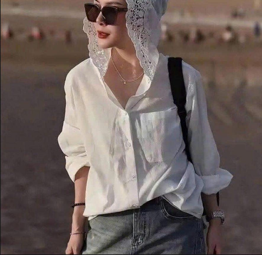 Áo somi có mũ cho nữ-72159(Chốt hàng: trước 24h ngày 03/4)