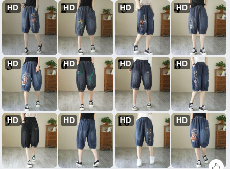 Quần jeans baggy lửng-72176(Chốt hàng: trước 24h ngày 03/4)