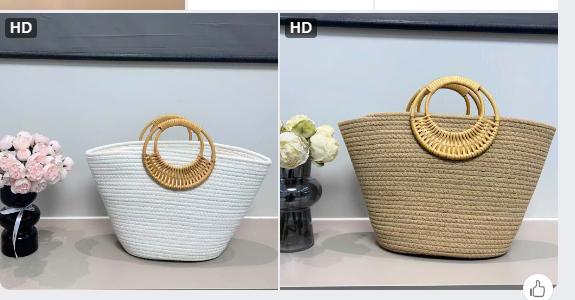 Túi đan móc quai tre thời trang – 72185(Chốt hàng: trước 24h ngày 03/4)