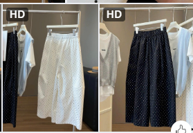 Quần ống rộng họa tiết chấm bi Anna– 72216(Chốt hàng: trước 24h ngày 04/4)