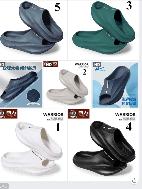 Dép lê Warrior nam-72235(Chốt hàng: trước 24h ngày 04/4)