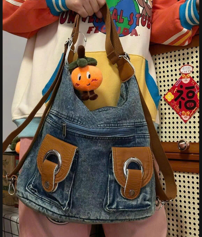 Túi Jeans 3 trong 1 – 72252 (Chốt hàng: trước 24h ngày 05/4)