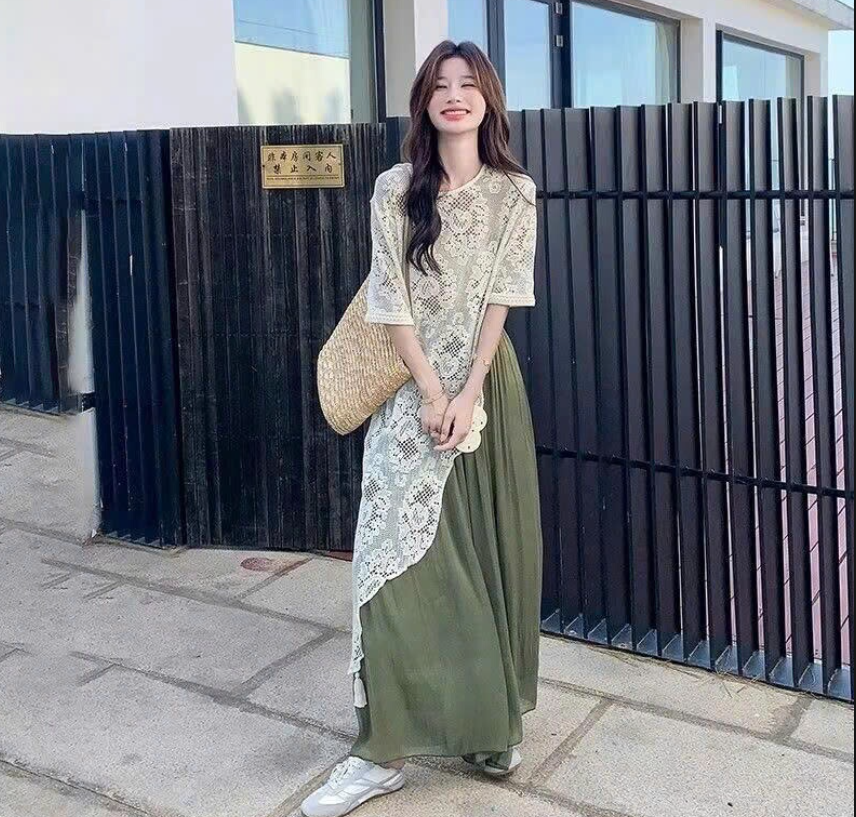 Áo ren nữ vạt lệch– 72255(Chốt hàng: trước 24h ngày 05/4)