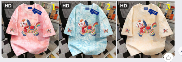 Áo thun loang hình ngựa - 72272(Chốt hàng: trước 24h ngày 05/4)