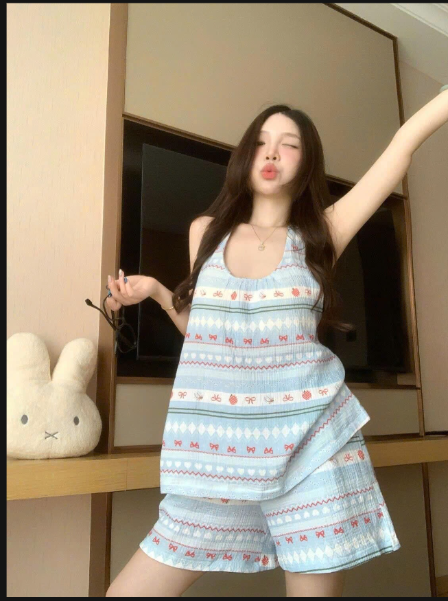 Bộ ngủ 2 chi tiết nữ– 72273(Chốt hàng: trước 24h ngày 05/4)