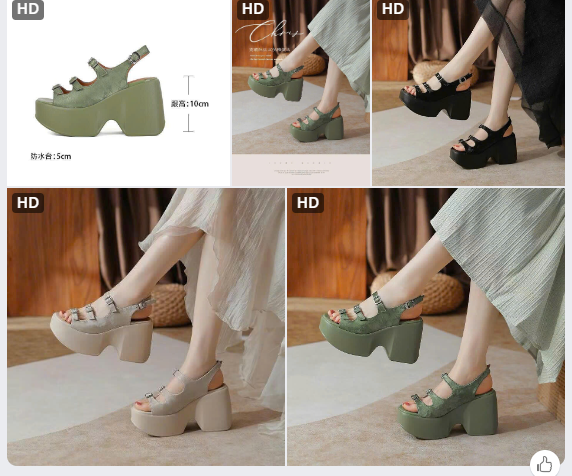 Sandal nữ đế xuồng cao – 72286(Chốt hàng: trước 24h ngày 06/4)
