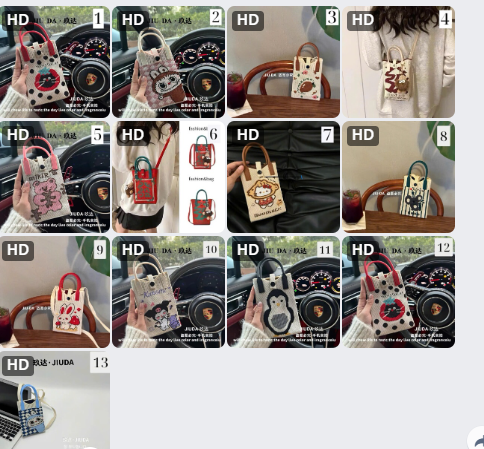 Túi đeo chéo điện thoại cute – 72291(Chốt hàng: trước 24h ngày 06/4)