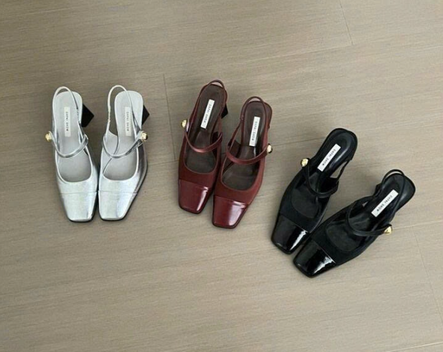 Sandal cao gót mũi vuông-72379 (Chốt hàng: trước 24h ngày 08/4)