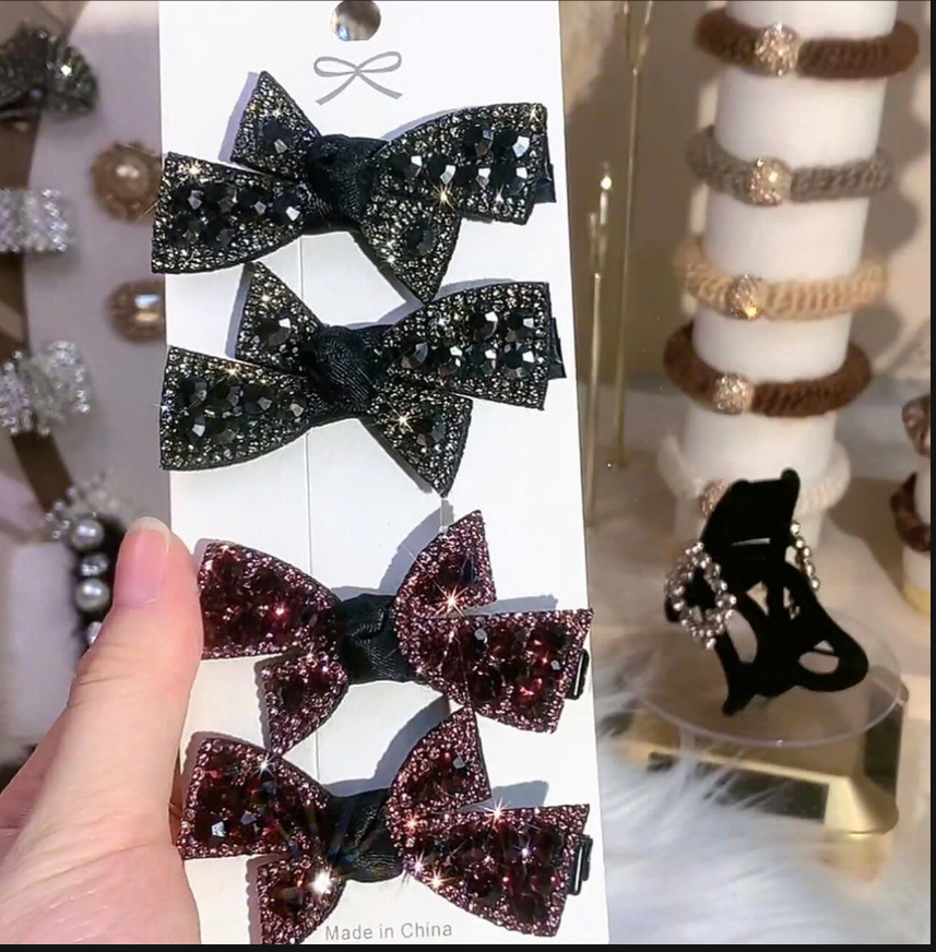 Kẹp Tóc nơ blingbling – 72383(Chốt hàng: trước 24h ngày 08/4)