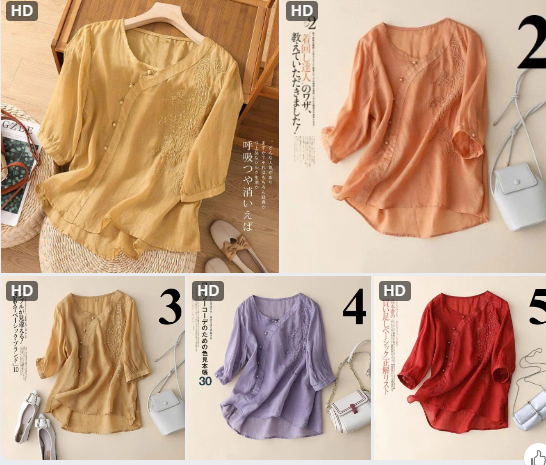 Áo tay lỡ thêu hoa vintage – 72740(Chốt hàng: trước 24h ngày 18/4)