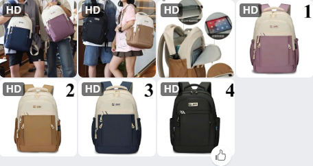 Balo phối màu Bobdog-72742(Chốt hàng: trước 24h ngày 18/4)