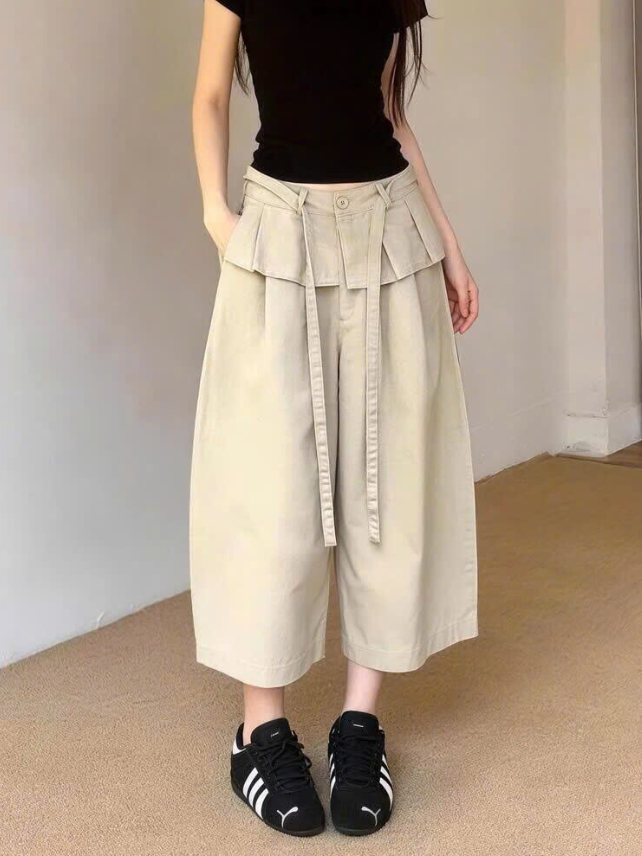 Quần ống rộng nữ cạp cao – 72771(Chốt hàng: trước 24h ngày 18/4)