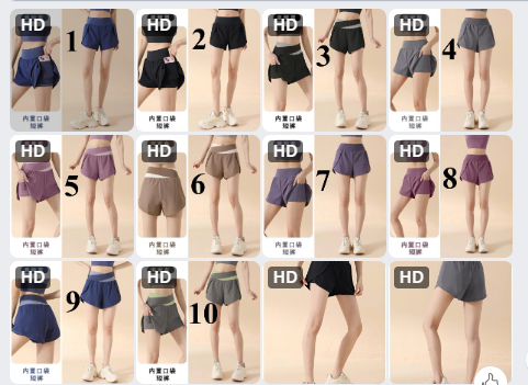 Quần short tập cho nữ-72173(Chốt hàng: trước 24h ngày 18/4)