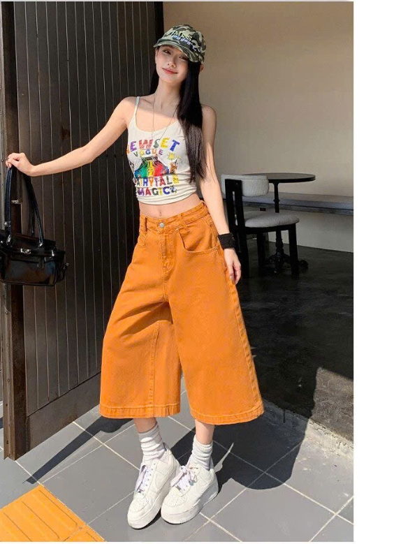 Quần jeans lửng ống rộng – 72778 (Chốt hàng: trước 24h ngày 19/4)