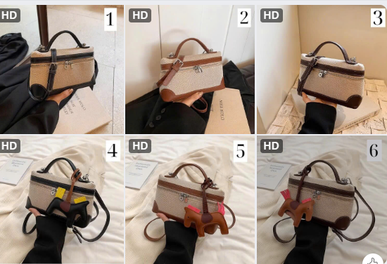 Túi hộp đeo chéo nữ - 72804 (Chốt hàng: trước 24h ngày 19/4)