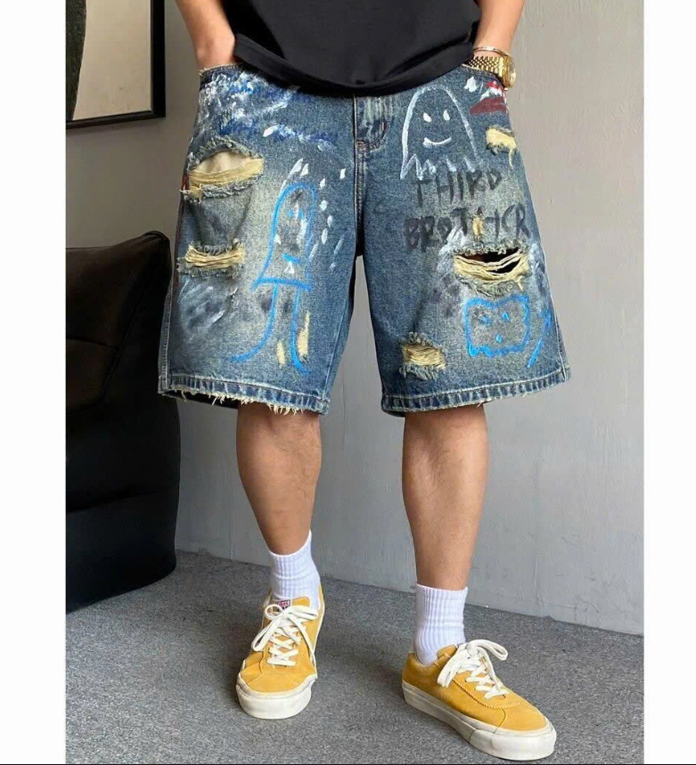 Quần short jeans nam rách - 72806(Chốt hàng: trước 24h ngày 19/4)