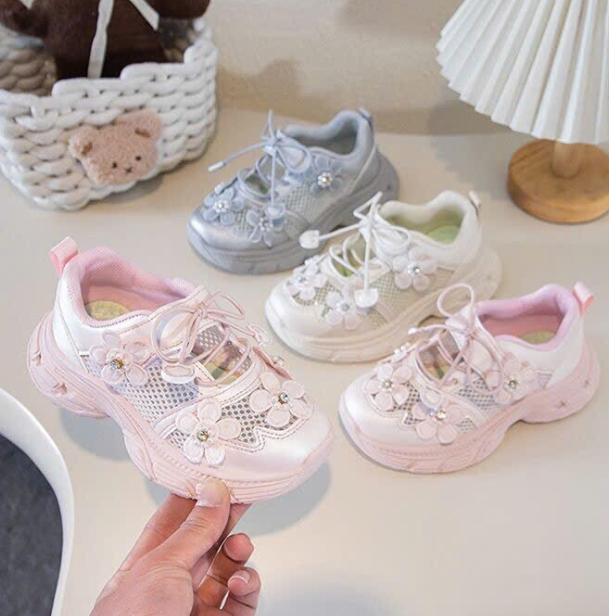 Giầy bé gái đính hoa - 72829(Chốt hàng: trước 24h ngày 20/4)