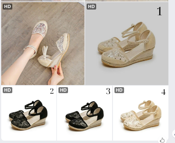 Sandal nữ đế cao vintage -72832(Chốt hàng: trước 24h ngày 20/4)