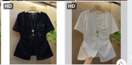 Áo thun nữ hoa nổi - 72833 (Chốt hàng: trước 24h ngày 20/4)