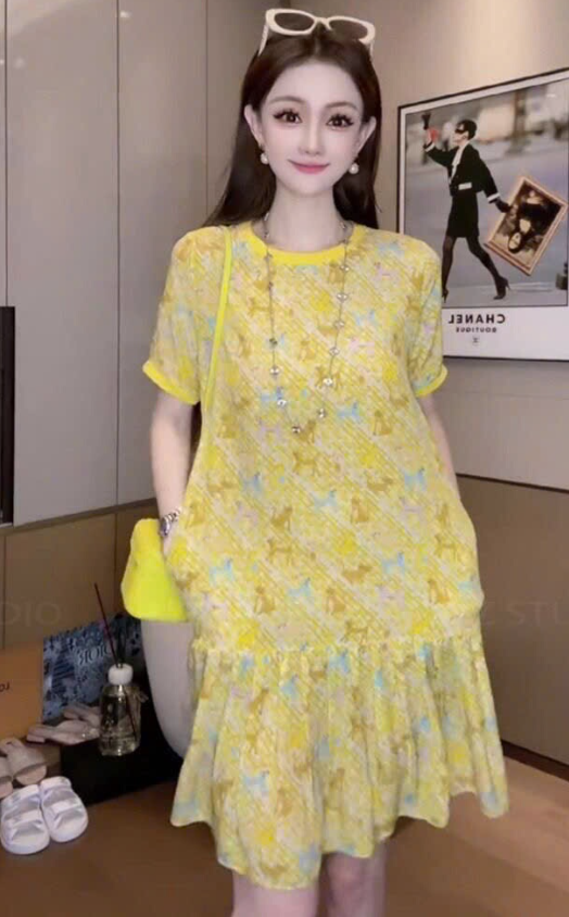 Váy hoa nữ dáng chữ A - 72839(Chốt hàng: trước 24h ngày 20/4)