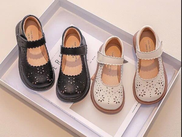 Giày bé gái quai dán mũi tròn - 72844 (Chốt hàng: trước 24h ngày 20/4)