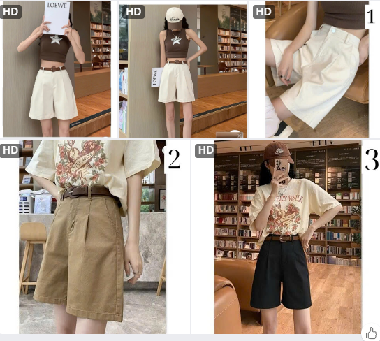 Quần short Tây nữ - 72861(Chốt hàng: trước 24h ngày 21/4)