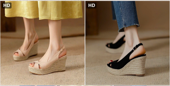 Sandal đế xuồng quai chéo - 72865(Chốt hàng: trước 24h ngày 21/4)