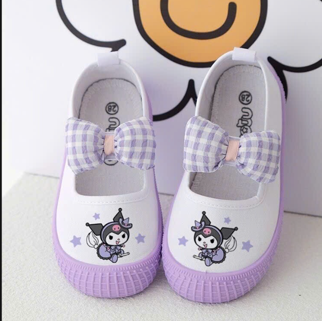 Giày vải bé gái kèm nơ - 72870(Chốt hàng: trước 24h ngày 21/4)