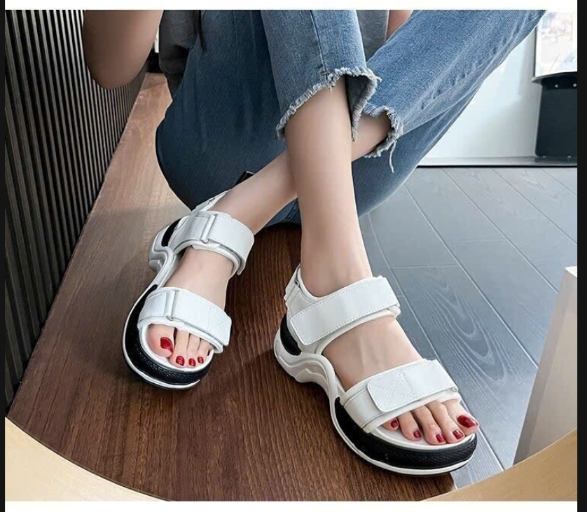 Sandal đế dày da PU – 72877(Chốt hàng: trước 24h ngày 21/4)
