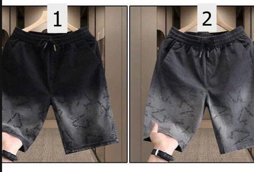 Quần short  jeans nam dây rút – 72885(Chốt hàng: trước 24h ngày 21/4)