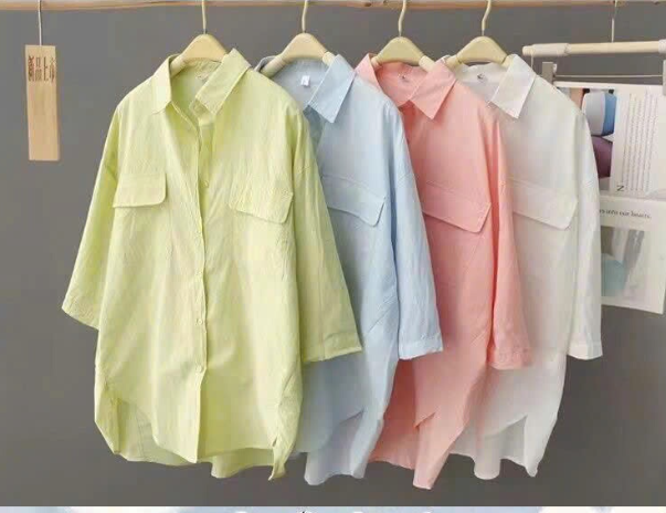 Áo sơ mi nữ dáng dài-72895 (Chốt hàng: trước 24h ngày 22/4)