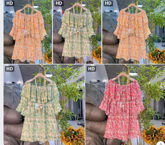 Áo hoa nữ form rộng Korea –72922(Chốt hàng: trước 24h ngày 23/4)