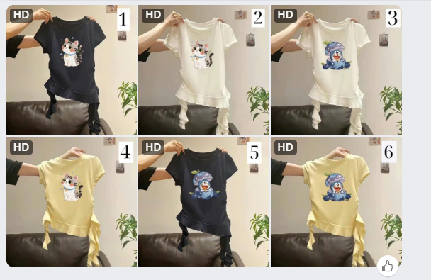 Áo hoạt hình cho bé gái –72926 (Chốt hàng: trước 24h ngày 23/4)