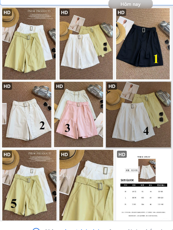 Quần short kèm đai cho nữ -61265(Chốt hàng: trước 24h ngày 04/5)