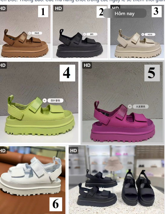 Sandal đế bánh mỳ Korea -61289(Chốt hàng: trước 24h ngày 05/5)