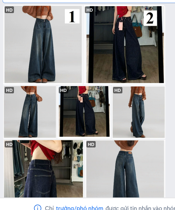 Quần jeans ống rộng-61305(Chốt hàng: trước 24h ngày 05/5)
