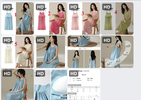 Váy ngủ kèm bra - 61588(Chốt hàng: trước 24h ngày 12/5)