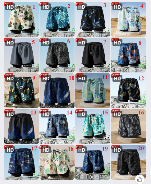 Quần bơi nam Ylike- 61622(Chốt hàng: trước 24h ngày 13/5)
