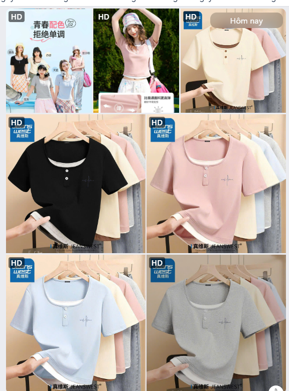 Áo phông JEANSWEST cho nữ-61827(Chốt hàng: trước 24h ngày 19/5)