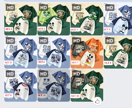 Set 3c áo Disney cho bé-61893 (Chốt hàng: trước 24h ngày 20/5)