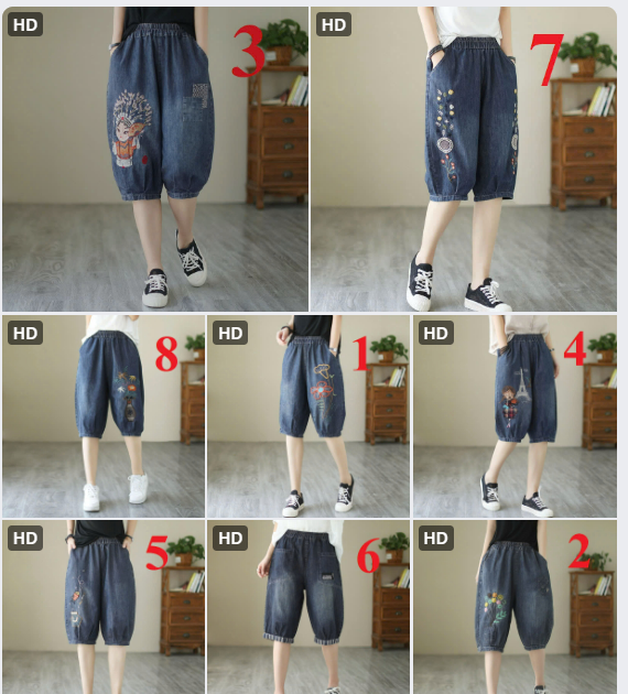 Quần jeans baggy lửng-61973(Chốt hàng: trước 24h ngày 22/5)