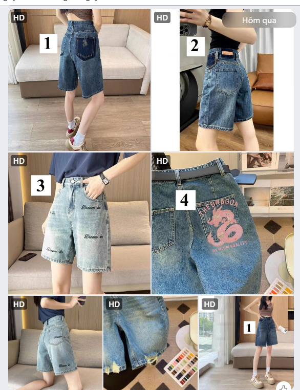 BST quần short jeans nữ - 61978(Chốt hàng: trước 24h ngày 22/5)