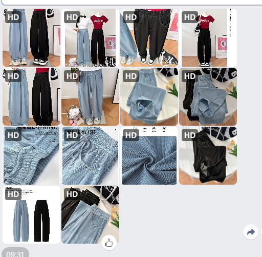 Quần jeans ống rộng-61979(Chốt hàng: trước 24h ngày 23/5)